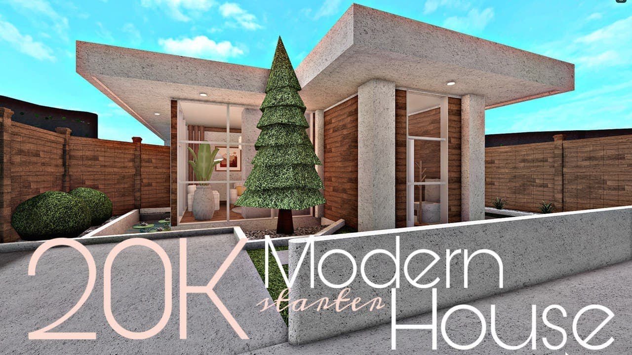 BLOXBURG: 20K MODERN STARTER HOUSE | NO-GAMEPASS - YouTube