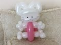 How to make a balloon hello kitty