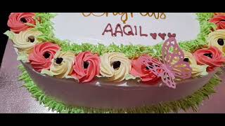 എന്നെ വെള്ളം കുടിപ്പിച്ച ഓവൽ ഷേപ് കേക്ക് 😍😍😍😍😍##HaduAamisvlog#### cake ####