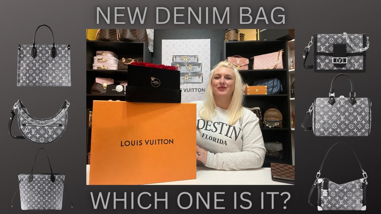 LV NEW RELEASE OF THE DENIM BAG! SPEEDY 25 B! CRUISE 2023 COLLECTION ...