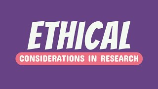 03 Ethical Considerations in Research