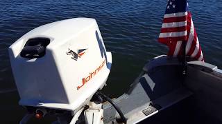 1962 Johnson FD-16A 18hp Electric Start Outboard Motor