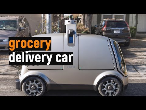 NURO Self-Driving Grocery Delivery Car