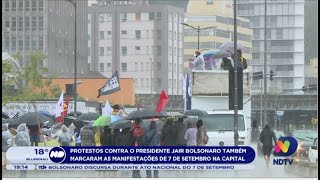 Protestos contra o presidente Jair Bolsonaro também marcaram as manifestações do 7 de setembro