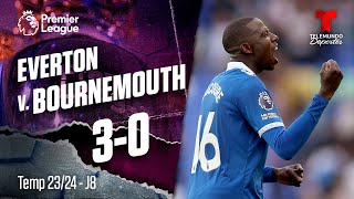 Highlights & Goles: Everton v. Bournemouth 3-0 | Premier League | Telemundo Deportes