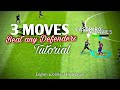 Best 3 Effective Moves to beat any defenders | Tutorial | Pes 2021 [ ENG Sub/Mal]