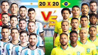 2023 Argentina 🆚 2023 Brazil (Messi, Neymar, Dybala, Vinicius, Di Maria)