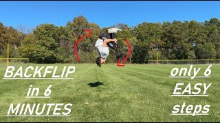 do a backflip in less than 6 minutes