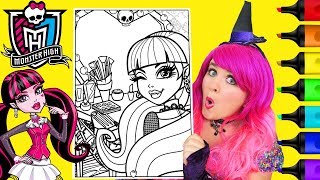 Coloring Monster High Draculaura Coloring Page Prismacolor Markers | KiMMi THE CLOWN