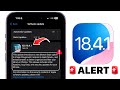 iOS 18.4.1 NEW UPDATE ALERT 🚨 - What You Need To Know!