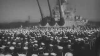 Admiral Towers Relieves Admiral Spruance As Commander 5th Fleet, Tokyo Bay, 11/08/1945 (full)