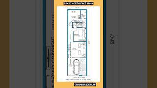 15x50 House Plan North Facing|15 by 50 house plan #houzy #1bhk #home #vastuforhome #houseplan #home