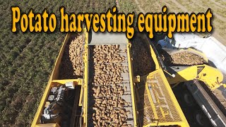 How to harvest lots of potatoes with the right equipment.