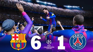 Recreación Barcelona 6-1 PSG - UEFA Champions League 2016/17