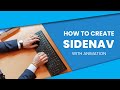 How to Create a Side Navigation Menu | Sidenav using Flexbox