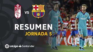 Resumen de Granada CF vs FC Barcelona (2-0)