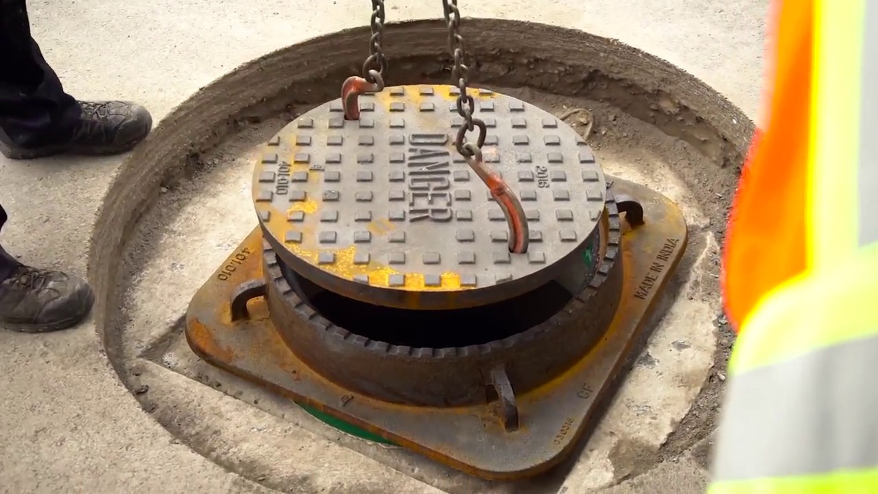 Manhole Replacement System - YouTube