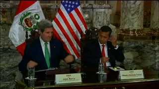 Secretary Kerry Meets With Peru President Humala