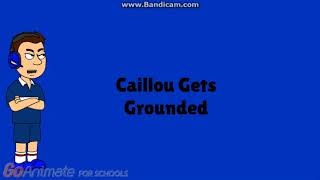 Ulises Rants: Caillou Gets Grounded