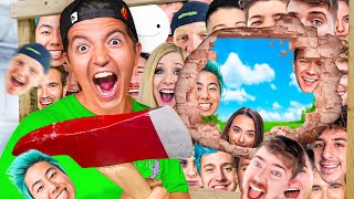TRAPPED in 100 YouTuber Layers!