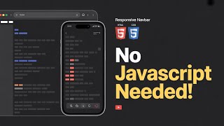 Responsive Navbar Using Only HTML & CSS | No JavaScript Needed!