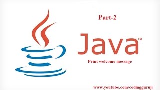 java 2: simple print welcome message in java