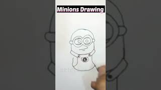 Minions Drawing  #shorts #minion #minions #drawing #sketch #youtubeshorts #art #viral