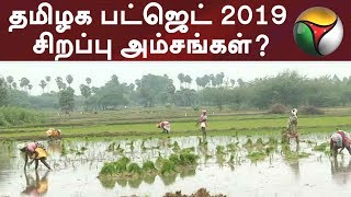 தமிழக பட்ஜெட் 2019 : சிறப்பு அம்சங்கள்?   #Budget2019 #TNBudget #TNAssembly #OPS