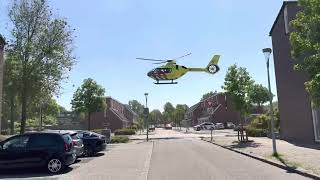 Spectacular trauma helicopter landing in Holland