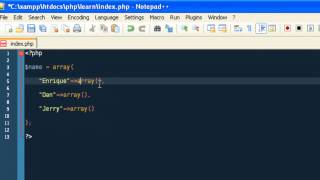 Intro into PHP - 9 - Multidimensional Array