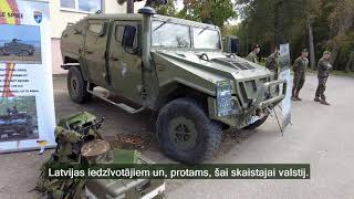 Lielvārdē vēl šodien apskatāma militārās tehnikas izstāde 16.09.2021