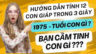 Hướng dẫn cách tính 12 con giáp nhanh nhất trong thời gian ngắn.