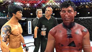 Bruce Lee vs Fred Flintstone (EA Sports UFC 4) immortal