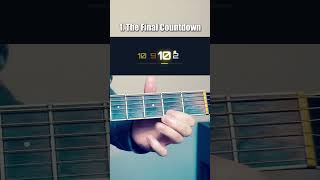 The Final Countdown (Europe) on ONE STRING #guitar #tutorial