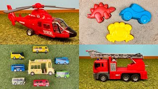 【はたらくくるま 22分🚒】消防車レスキューヘリコプター🚁 バス 救急車🚑💨 大集合！Fire engine, rescue helicopter, bus, ambulance