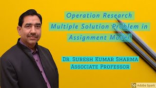 Assignment Model#Multiple solution in Assignment Problems# Part-6#Operation Research#ORQT#M.Com/CA#