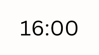 16 MINUTE TIMER - COUNTDOWN TIMER (MINIMAL)