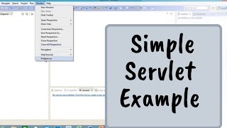 Simple Servlet Example | Eclipse and Tomcat