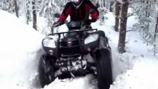 Snowy rock vs. Kymco MXU 500 irs with 28\