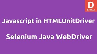 Selenium Java Execute Javascript in HTMLUnitDriver