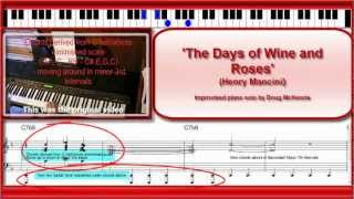 'The Days of Wine and Roses' - jazz piano tutorial