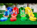 Five Kids New Adventure with Four colors | Video compilation
