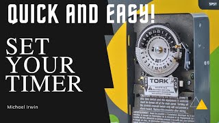 How To Set Time On Pool Pump Timer | Pool Pump Timer Setup