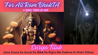 Tribute To All Ram Bhakta|Historic Moment @Bhavya Ram Mandir|Surya Tilak @timepazclifz #ram #India
