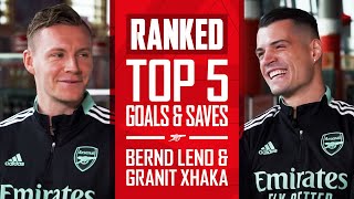 RANKED | Granit Xhaka and Bernd Leno rank each others' top 5 goals and saves!