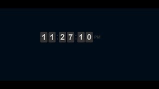 Digital flipclock html css javascript