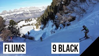 Flumserberg, 9 ⚫ BLACK - SCHWARZ (Chuewegpiste) #1 🇨🇭