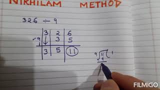 Vedic Maths part 33( Division by Nikhilam Method)