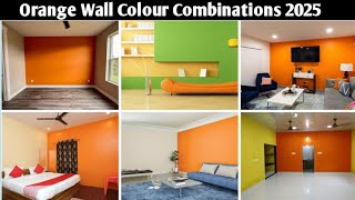 Best Orange Wall Colour Combination 2025 || House Room Colour Design || Wall Colour  ||  Room Color