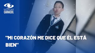 Extraña desaparición de niño José Manuel Mongua, de 12 años, en Funza: ¿lo ha visto?